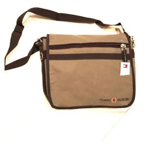 Tommy Hilfiger Tan and Black Shoulder Bag